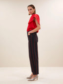 Gestreepte jeans lew rocky pants