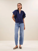 Glanzende vina festive blouse