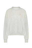Lichtgrijze trui bibi logo sweater