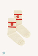 Rode lange sokken heart