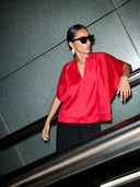 Glanzende vina festive blouse
