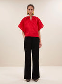 Glanzende vina festive blouse