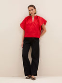 Glanzende vina festive blouse
