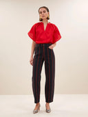 Glanzende vina festive blouse