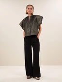 Gouden vina metallic blouse