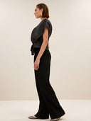 Glanzende simone bubble top