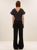 Glanzende simone bubble top