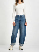 High waist barrel jeans robin