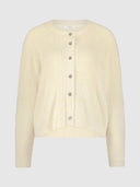 Off white fluffy vest audrey cardigan