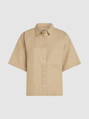 Beige linnen blouse liya