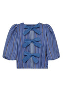 Stripe bow blouse brookecc