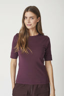 Bordeaux top grannycc embroidery