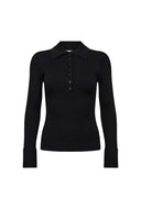 Ribstof longsleeve polo bonnycc