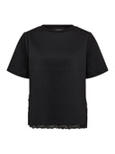 T-shirt met kanten zoom evicc lace tee