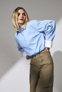 Cropped diviacc balloon shirt