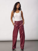 Leren barrel broek gittcc pant