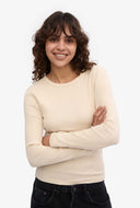 Organic longsleeve met rib