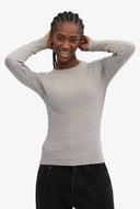 Organic longsleeve met rib