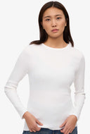 Organic longsleeve met rib