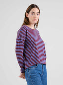 Bordeaux gestreepte longsleeve humledal