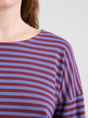Bordeaux gestreepte longsleeve humledal