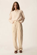 Gestreepte blouse tinette avoine