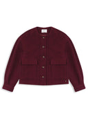 Bordeaux rode wollen jas isadora