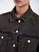 Donkerbruine spijkerjas becky jacket