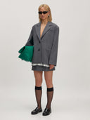 Grijze mini rok lexa