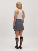 Grijze mini rok lexa