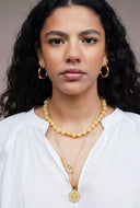 ketting Gemstone ketting "geel'