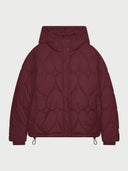Bordeauxrode pufferjas prisca puffer