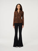 Bruine blouse kevis