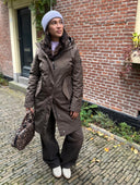 Waterafstotende parka jas met capuchon