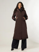 Lange parka raincoat