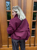 Korte jas van bouclé