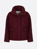 Korte jas van bouclé