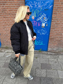 Bomber jacket met rits