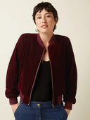 Bordeaux velvet jacket bessie