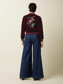 Bordeaux velvet jacket bessie