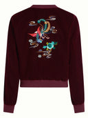 Bordeaux velvet jacket bessie