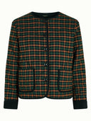 Donkergroene quilted jacket jiggy