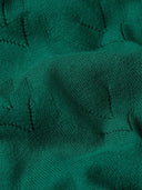 Groene top met opengewerkte details bell