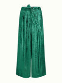 Groene metallic broek marnie pants flambe