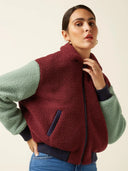 Rode teddy jacket fay
