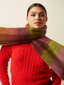 Geblokte sjaal multi