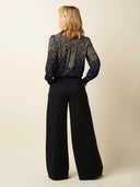Zwarte wide-leg pantalon chloe pants