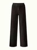 Zwarte velvet broek sara pant nieve