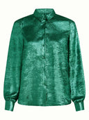 Groene metallic blouse maisie