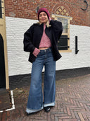 Blauwe wide leg jeans tiy lengte 32